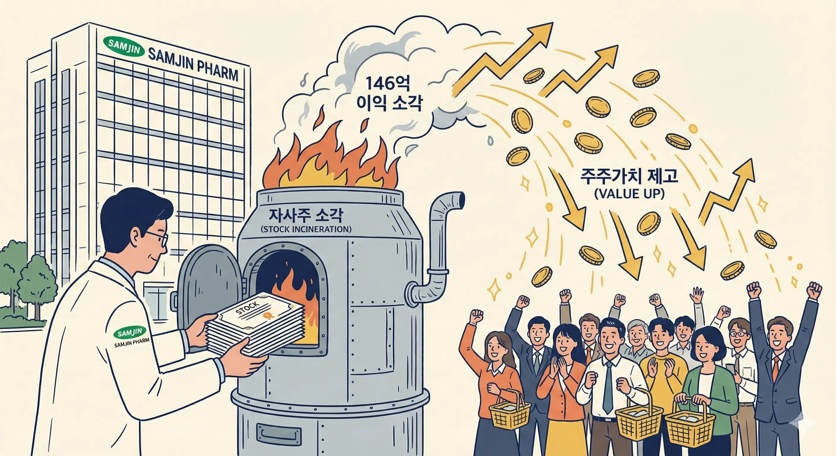 삼진제약, 146억 규모 자사주 소각 결정… "주주가치 제고"