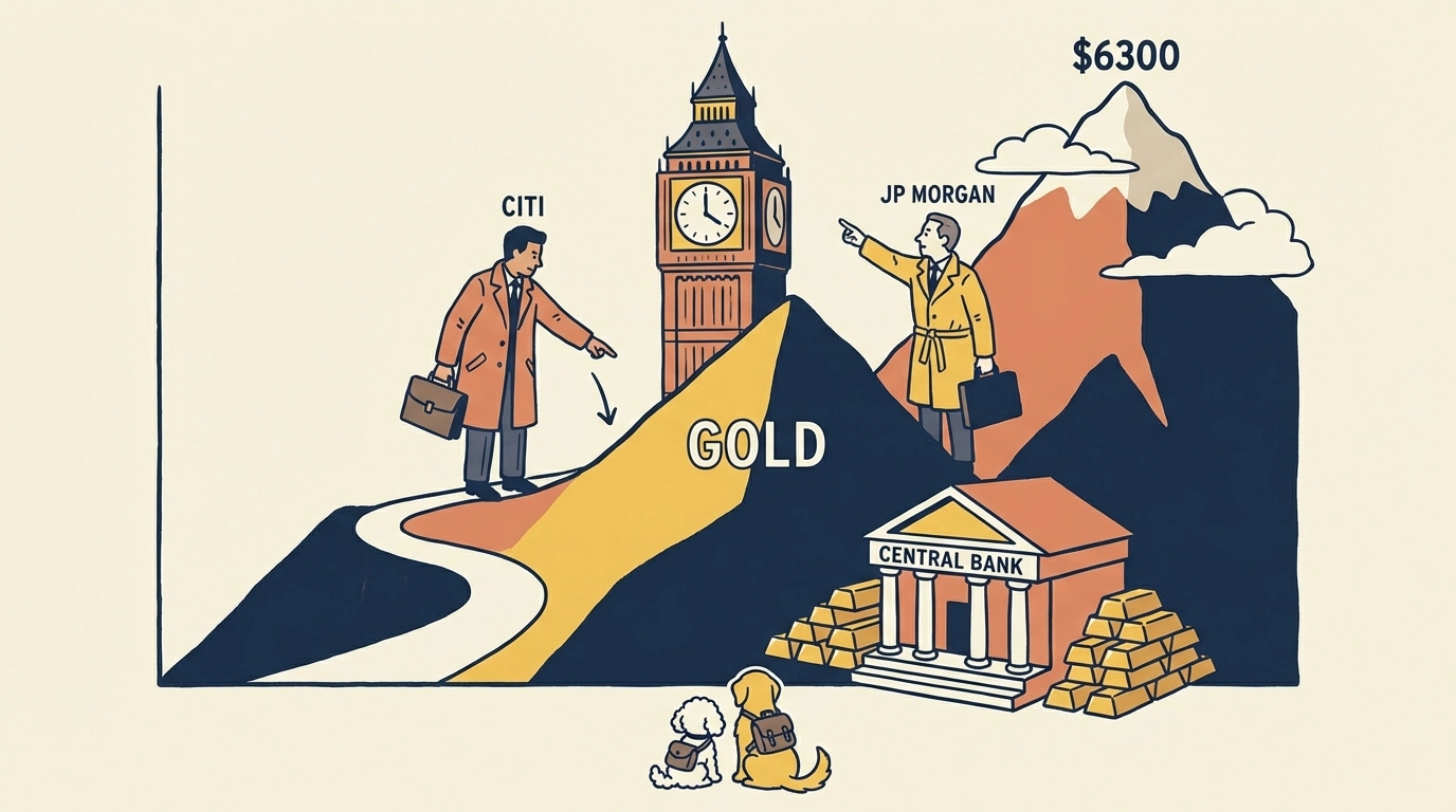 금값 ‘5000달러 시대’ 도래... 씨티 “하반기 변곡점” vs JP모건 “6300달러 간다”