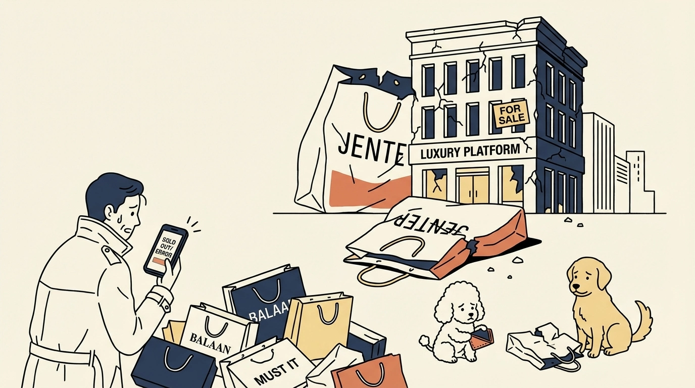 발란 파산이 쏘아 올린 명품 플랫폼의 몰락... 벼랑 끝에 선 '젠테(jente)'